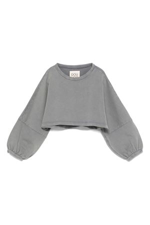 felpa in cotone grigio DOUUOD KIDS | DW4A00Z2929922